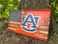 American/Auburn University Tattered Flag