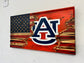 American/Auburn University Tattered Flag