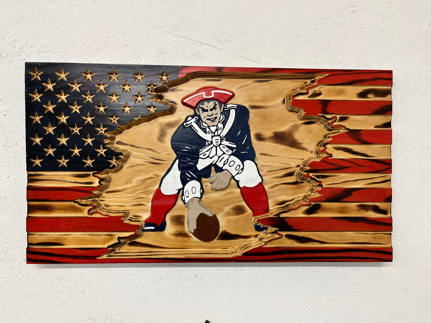 American/Pat The Patriot Tattered Mashup Flag