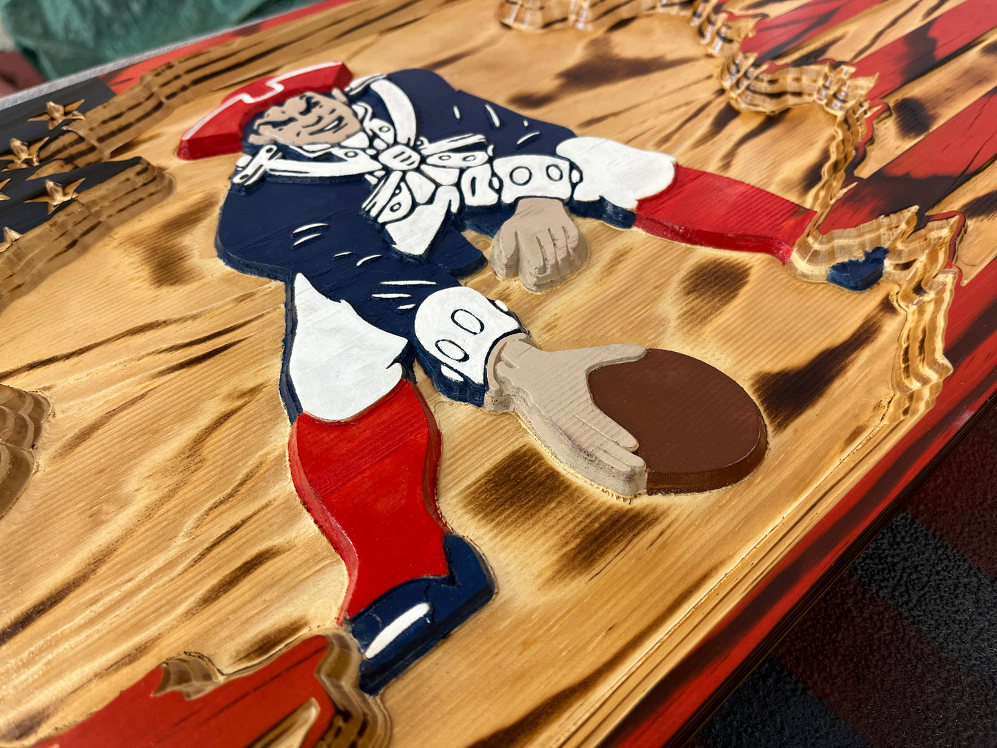 American/Pat The Patriot Tattered Mashup Flag