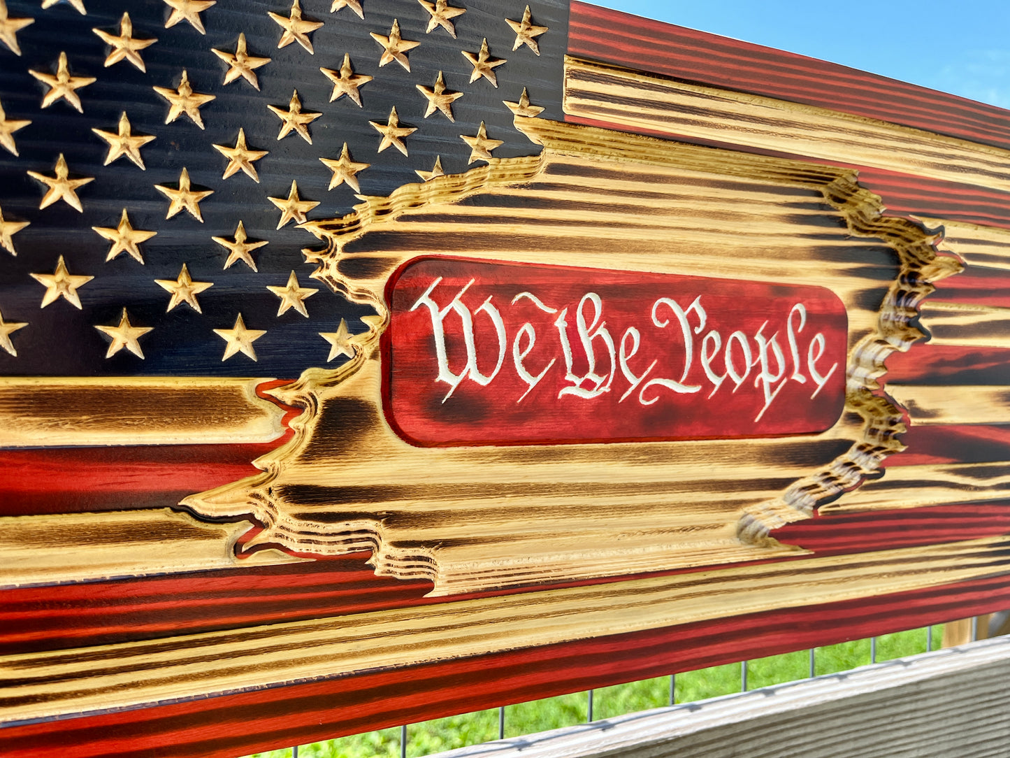 American/We The People Tattered Flag