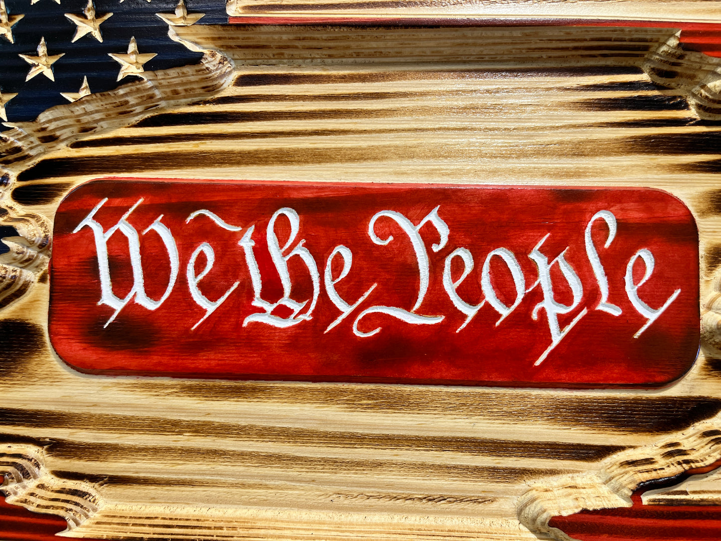 American/We The People Tattered Flag